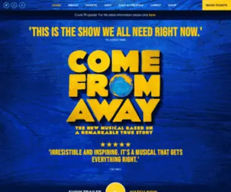 Comefromawaylondon.co.uk(Come From Away) Screenshot