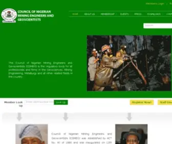 Comeg.gov.ng(Nigerian Mining Engineers) Screenshot