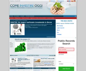 Comeinvestireoggi.com(Comeinvestireoggi) Screenshot