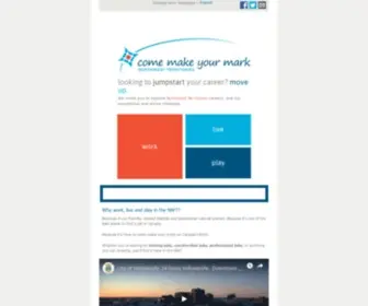 Comemakeyourmark.ca(Come Make Your Mark) Screenshot