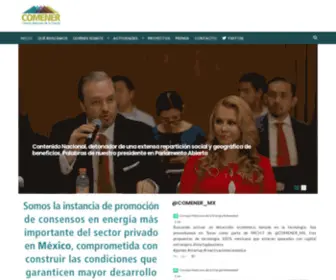 Comener.org(Consejo Mexicano de la Energía) Screenshot