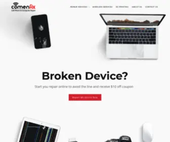 Comenfix.com(Comenfix Cell Phone & Computer Repair) Screenshot