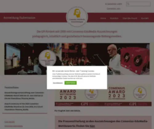 Comenius-Award.de(Comenius EduMedia Awards) Screenshot