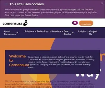Comensura.com(Managed service provider (MSP)) Screenshot