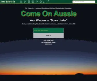 Comeonaussie.com(Search the Australian Web Directory @ Come On Aussie) Screenshot