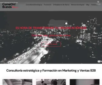 Comeonbrands.com(Marketing industrial B2B y estrategia de ventas) Screenshot