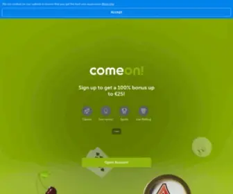 Comeon.com Screenshot