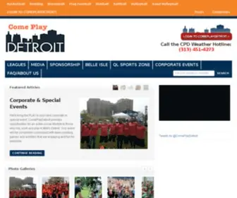 Comeplaydetroit.com(Come Play Detroit) Screenshot