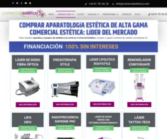 Comercialestetica.es(Comprar aparatología estética) Screenshot