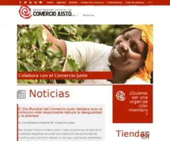 Comerciojusto.org(Coordinadora Estatal de Comercio Justo) Screenshot