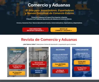 Comercioyaduanas.com.mx(Comercio y Aduanas) Screenshot