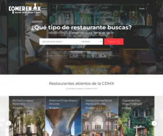 Comeren.mx(Descubre los mejores restaurantes abiertos de la CDMX) Screenshot