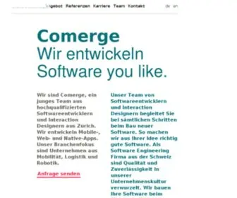 Comerge.net(Softwareentwicklung aus Zürich und Kuala Lumpur) Screenshot