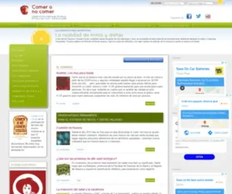 Comeronocomer.es(Observatorio permanente para el estudio de mitos y dietas milagro) Screenshot