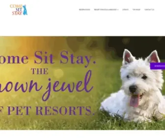 Comesitstayresort.com(The crown jewel of pet resorts) Screenshot