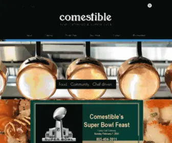 Comestibleoak.com(Fine Catering & Supper Club) Screenshot