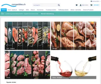 Comestibles.ch(Jetzt sorgfältig ausgewählte Lebensmittel bestellen und bequem nach Hause liefern lassen) Screenshot