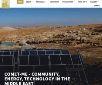 Comet-ME.org(Community, Energy, Technology in the Middle East) Screenshot