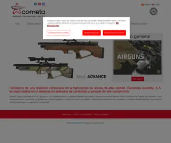 Cometaairgun.com(Carabinas de Aire Comprimido COMETA) Screenshot