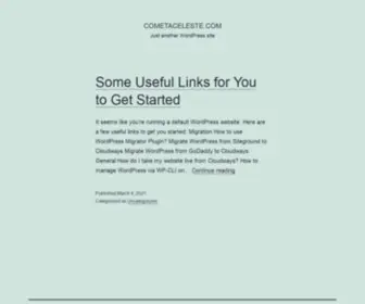 Cometaceleste.com(Just another WordPress site) Screenshot