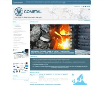 Cometalsa.com(Materias Primas para Acería y Fundición) Screenshot