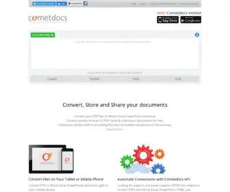 Cometdocs.com(Cometdocs File Converter) Screenshot