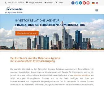 Cometis.de(Deutschlands Investor Relations Agentur) Screenshot