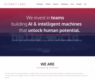 Cometlabs.io(We're the VC fund) Screenshot