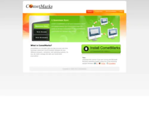 Cometmarks.com(Automatic bookmark synchronization) Screenshot