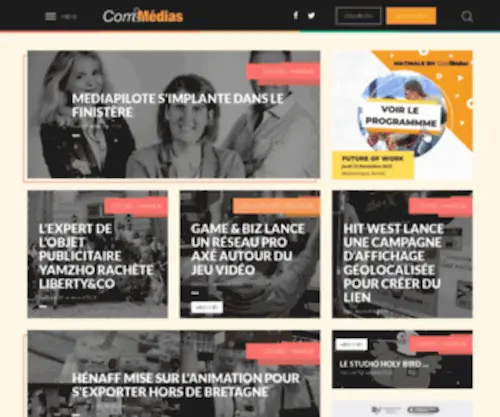 Cometmedias.com(Com&Médias) Screenshot