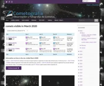 Cometografia.es(Cometografía) Screenshot