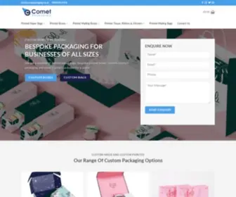 Cometpackaging.co.uk(Custom Printed Packaging) Screenshot