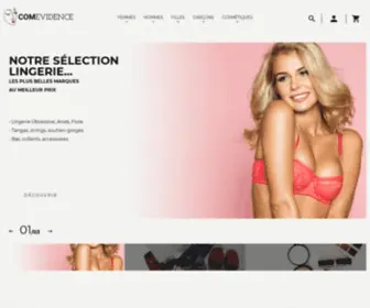 Comevidence.com(Vêtements) Screenshot