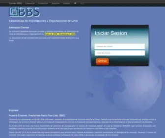 Comexbbs.cl(Estadisticas de Importaciones y Exportaciones de Chile) Screenshot