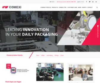 Comexi.com(Leading innovation in your daily packaging) Screenshot