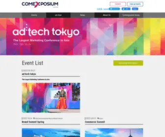 Comexposium-JP.com(Ad:techは、世界) Screenshot