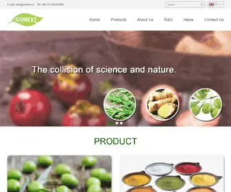 Comextbiotech.com(Botanical Extract Supplier) Screenshot