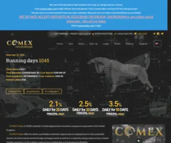 Comextrades.com(COMEX Trades) Screenshot