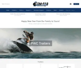 Comfabtrailers.com(Com-Fab Trailers) Screenshot