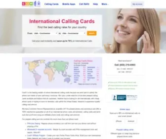 Comfi.com(International Calling Cards) Screenshot