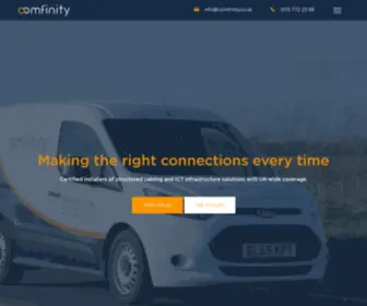 Comfinity.co.uk(Certified Data Cabling Installation Engineers) Screenshot