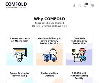 Comfold.com(COMFOLD Space Saving Furniture and Interiors For Modern Living) Screenshot