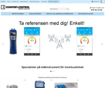 Comfort-Control.se(Mätinstrument för inomhusklimat) Screenshot