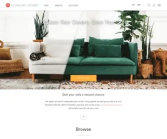 Comfort-Works.com(IKEA Sofa Cover & Custom Couch Slipcover Maker) Screenshot