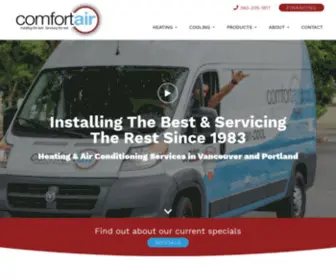 Comfortairnow.com(Comfort Air) Screenshot