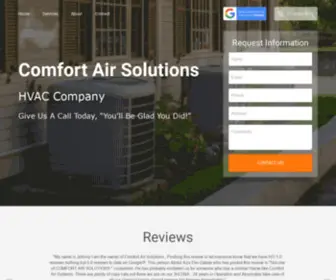 Comfortairsolutionstex.com(Comfort Air Solutions) Screenshot