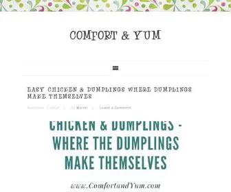 Comfortandyum.com(Comfort & Yum) Screenshot