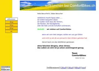 Comfortbikes.ch(Fahrradladen) Screenshot