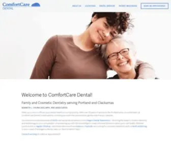 Comfortcare.net(Portland Dentists) Screenshot