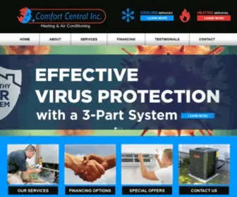 Comfortcentralhvac.com(DH WEB) Screenshot